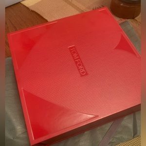 Brand new authentic Tom Ford red box w/authentic black tissue paper w/TF print